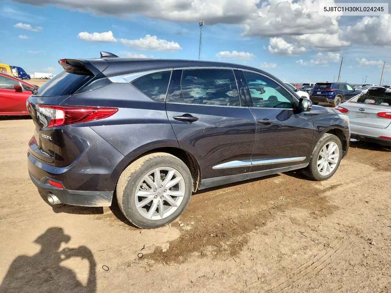 2019 Acura Rdx VIN: 5J8TC1H30KL024245 Lot: 61692585