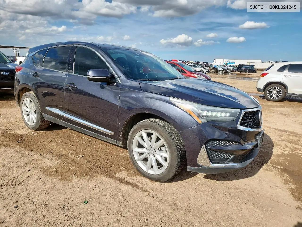 2019 Acura Rdx VIN: 5J8TC1H30KL024245 Lot: 61692585