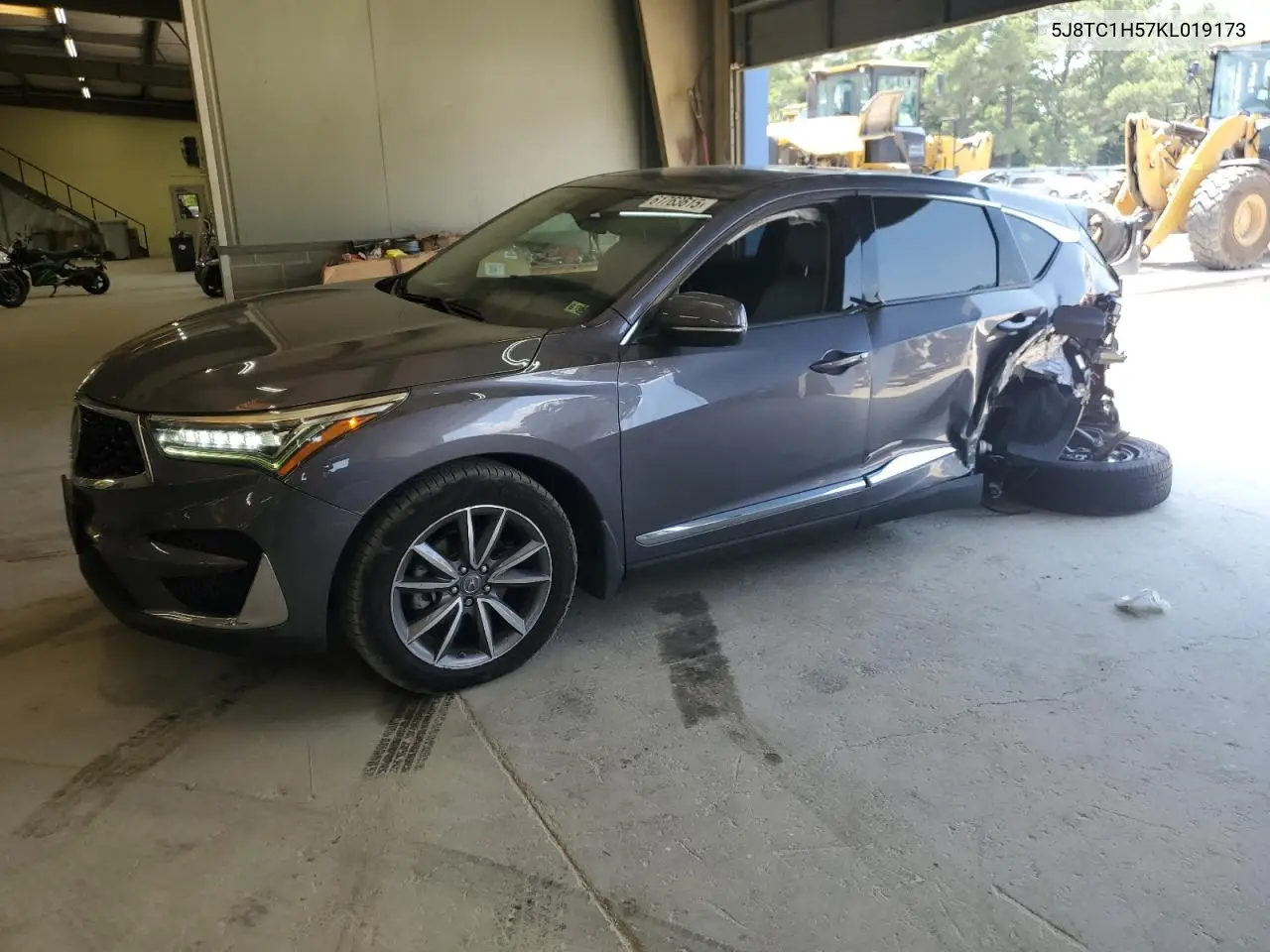 2019 Acura Rdx Technology VIN: 5J8TC1H57KL019173 Lot: 61763615