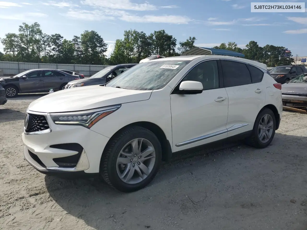 2019 Acura Rdx Advance VIN: 5J8TC2H73KL034146 Lot: 61839645