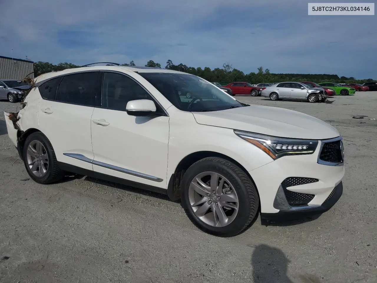 2019 Acura Rdx Advance VIN: 5J8TC2H73KL034146 Lot: 61839645