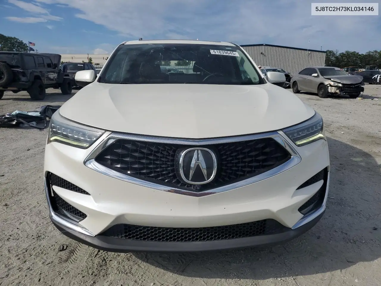 2019 Acura Rdx Advance VIN: 5J8TC2H73KL034146 Lot: 61839645