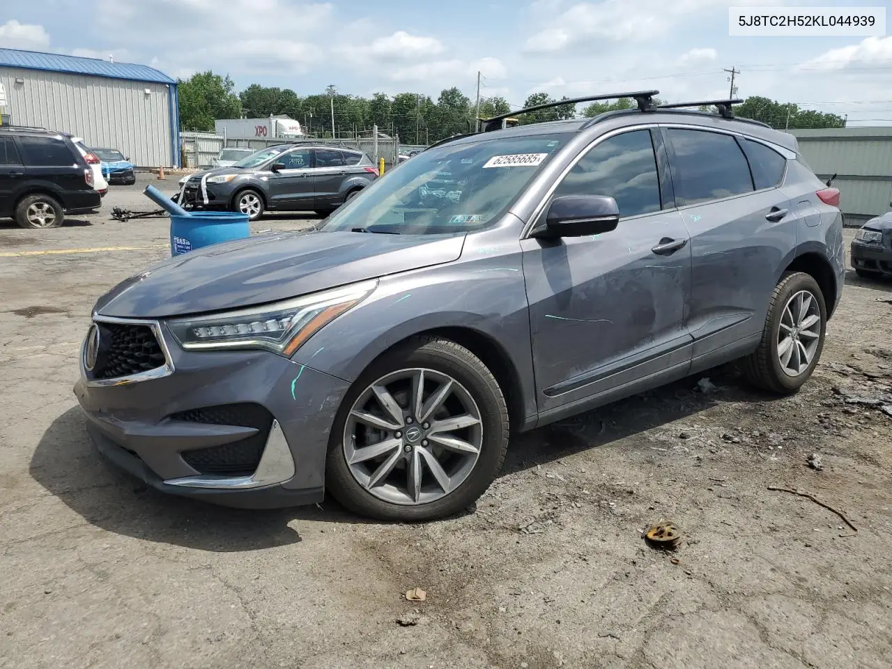 2019 Acura Rdx Technology VIN: 5J8TC2H52KL044939 Lot: 62585685
