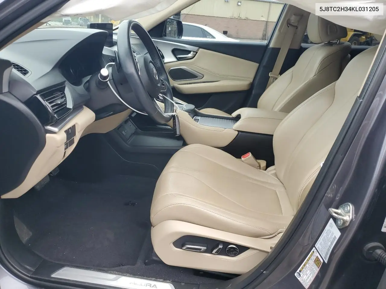 2019 Acura Rdx VIN: 5J8TC2H34KL031205 Lot: 62745045