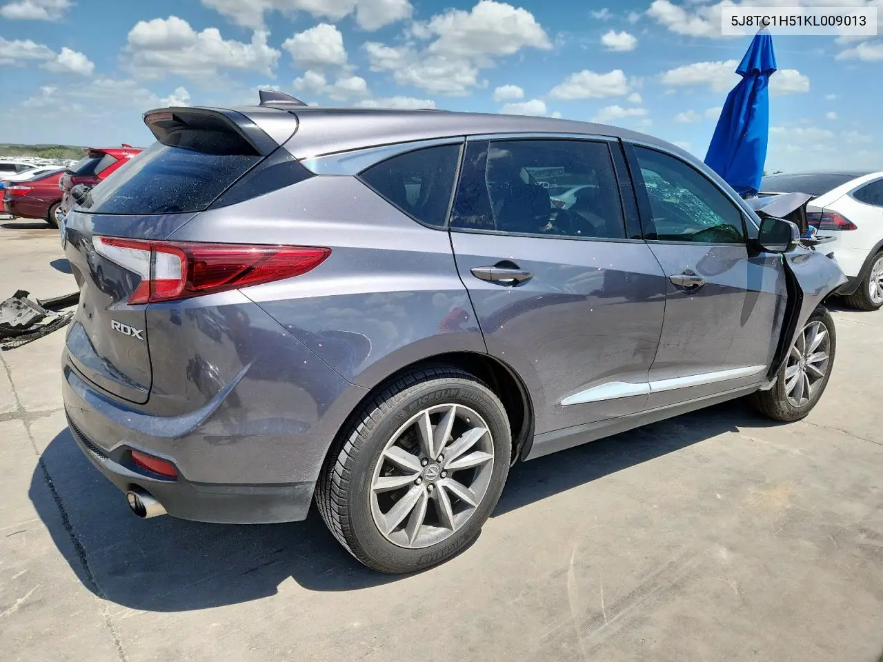 2019 Acura Rdx Technology VIN: 5J8TC1H51KL009013 Lot: 62792895