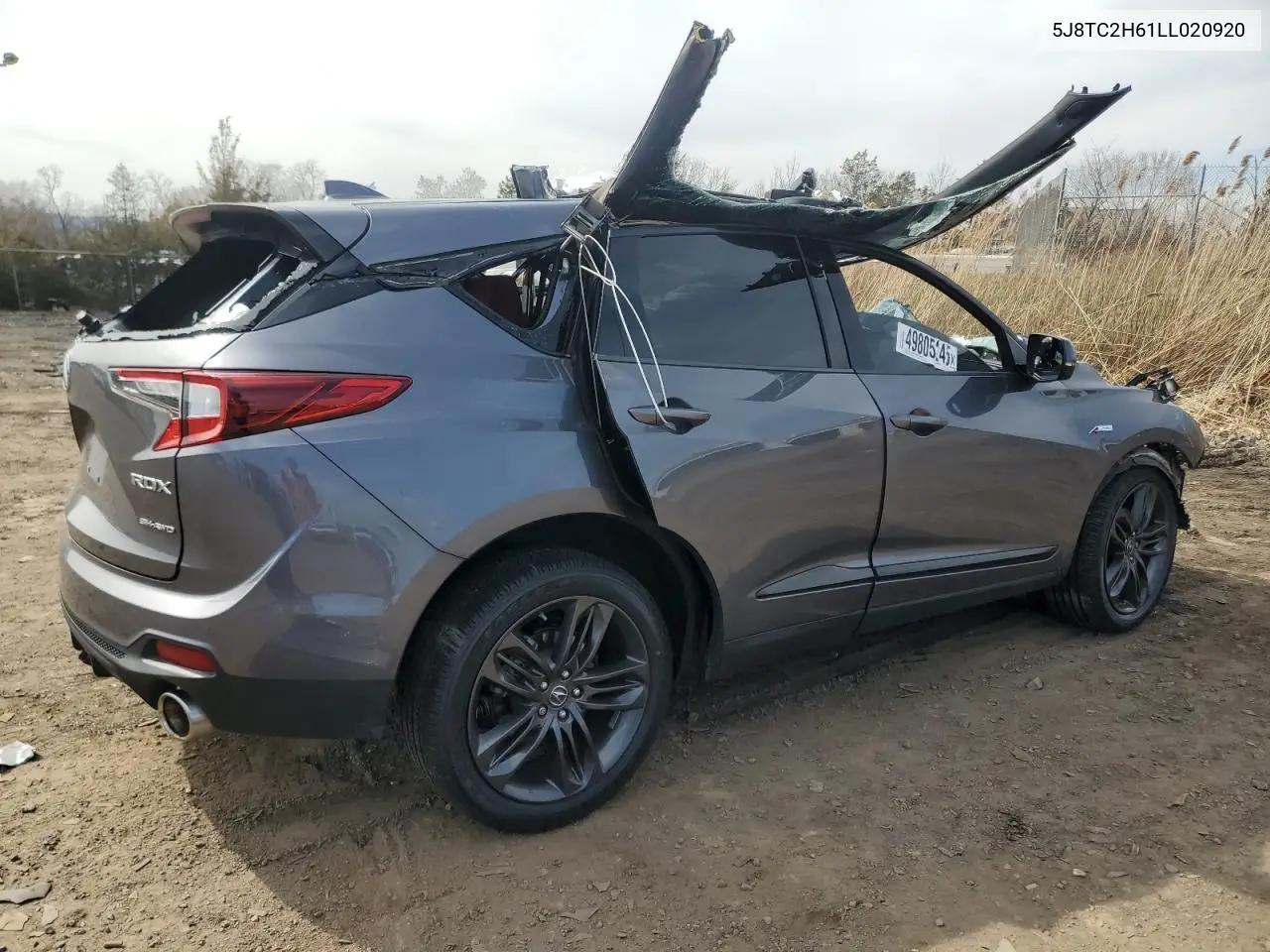 2020 Acura Rdx A-Spec VIN: 5J8TC2H61LL020920 Lot: 49805245