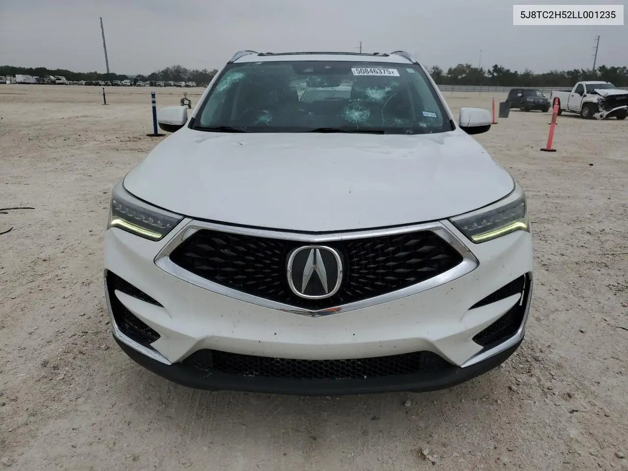 2020 Acura Rdx Technology VIN: 5J8TC2H52LL001235 Lot: 50846375