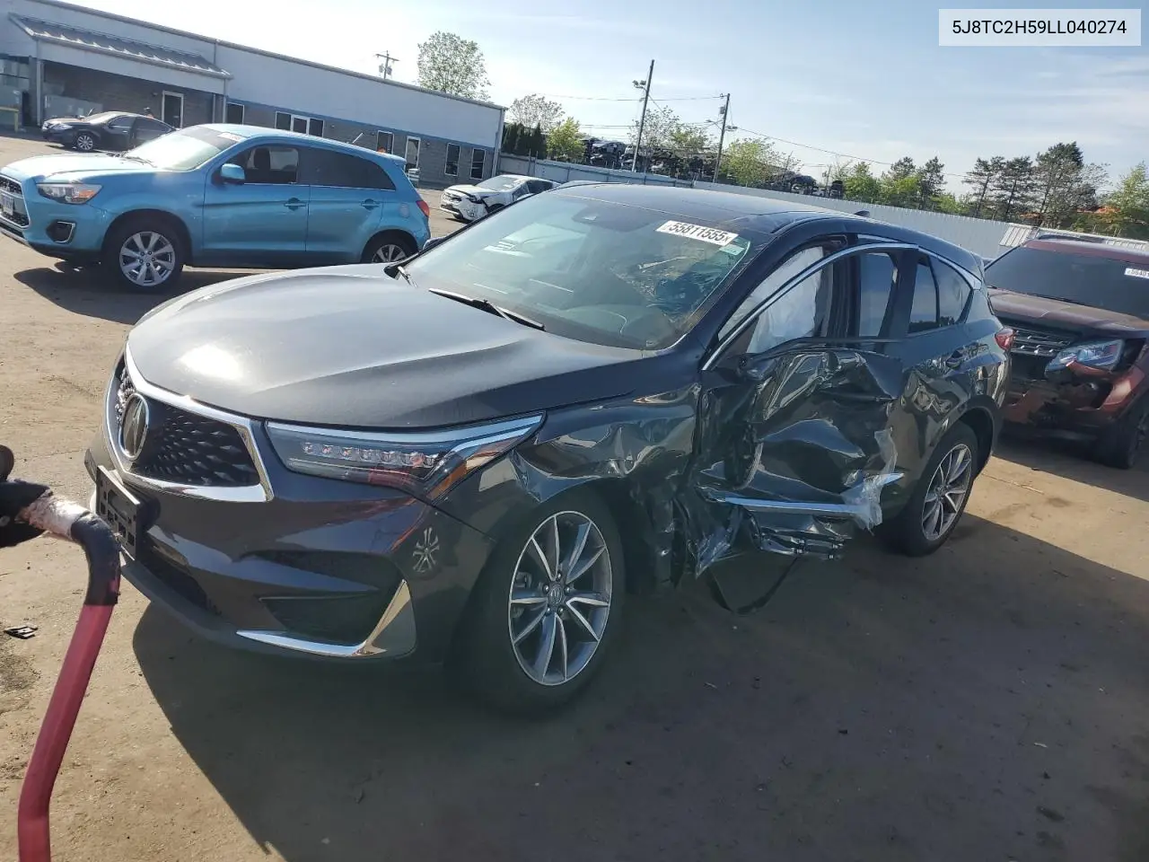 2020 Acura Rdx Technology VIN: 5J8TC2H59LL040274 Lot: 55811555