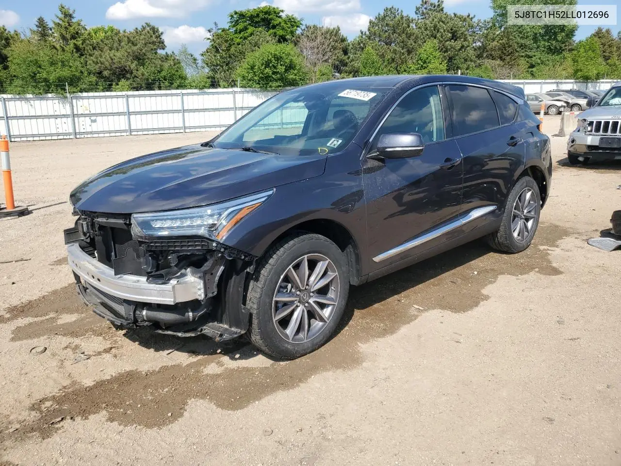 2020 Acura Rdx Technology VIN: 5J8TC1H52LL012696 Lot: 56719735