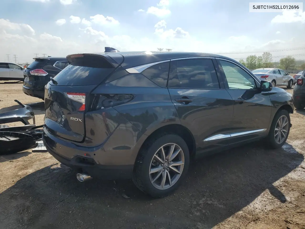 2020 Acura Rdx Technology VIN: 5J8TC1H52LL012696 Lot: 56719735