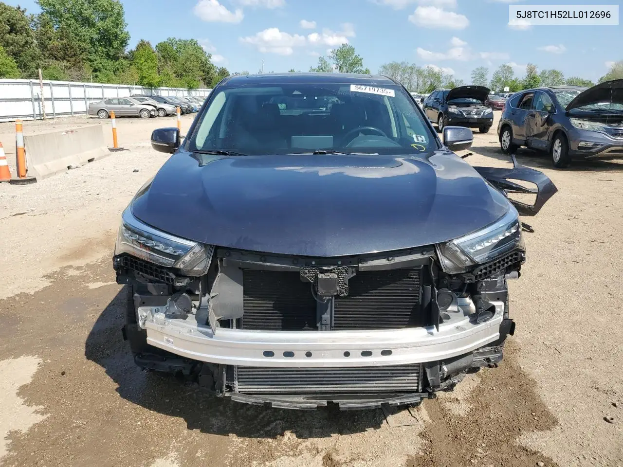 2020 Acura Rdx Technology VIN: 5J8TC1H52LL012696 Lot: 56719735