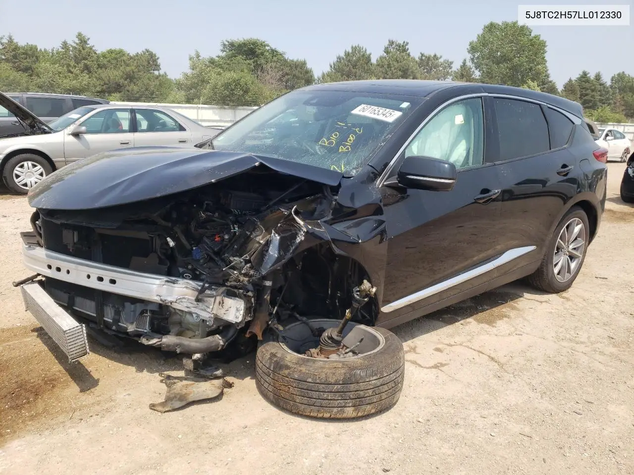 2020 Acura Rdx Technology VIN: 5J8TC2H57LL012330 Lot: 60165345