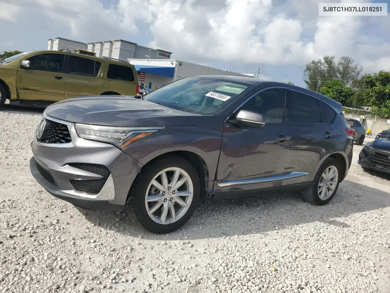 2020 Acura Rdx VIN: 5J8TC1H37LL018251 Lot: 60370665