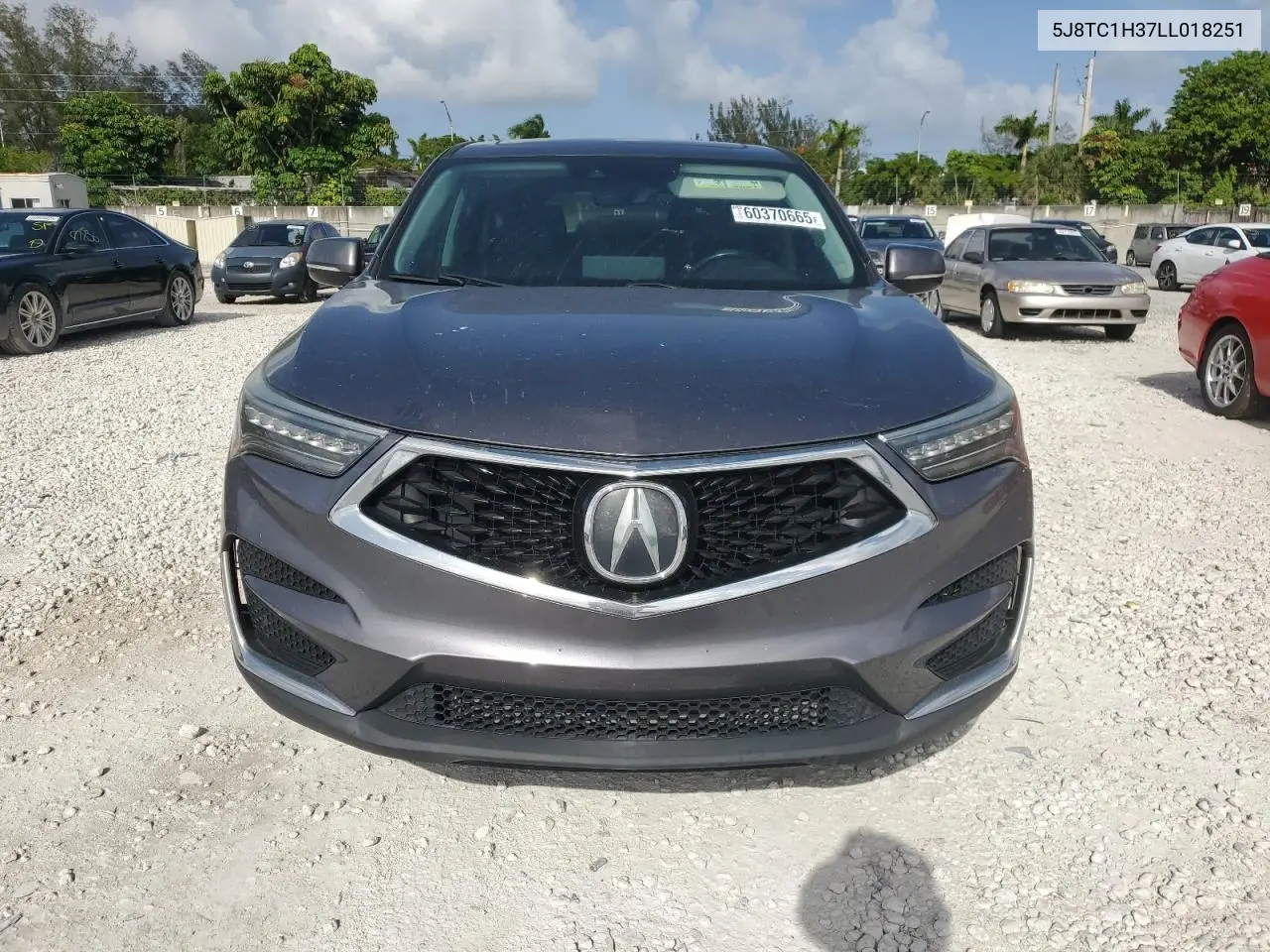 2020 Acura Rdx VIN: 5J8TC1H37LL018251 Lot: 60370665