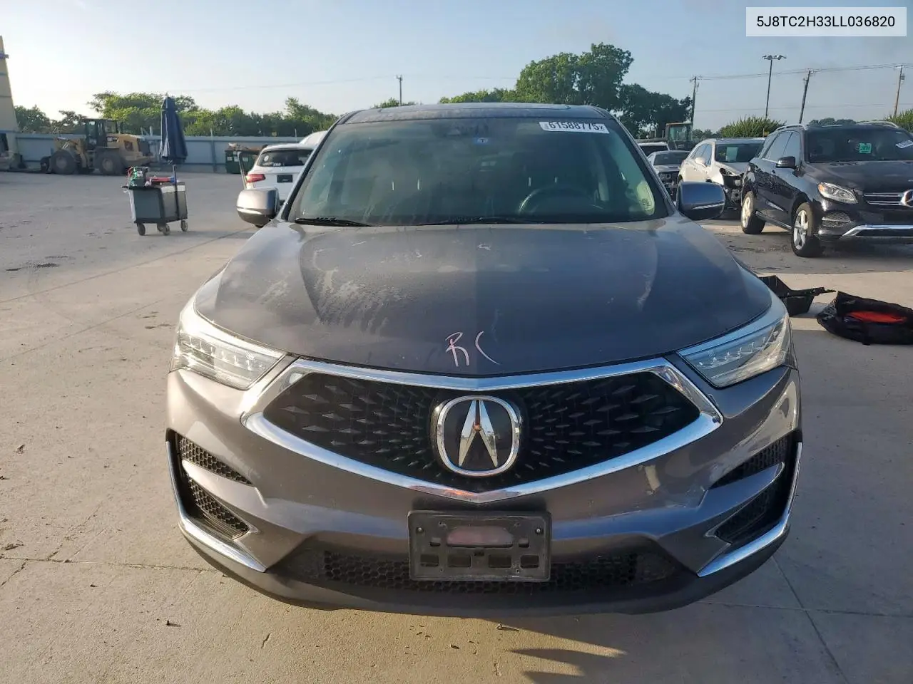 2020 Acura Rdx VIN: 5J8TC2H33LL036820 Lot: 61588775