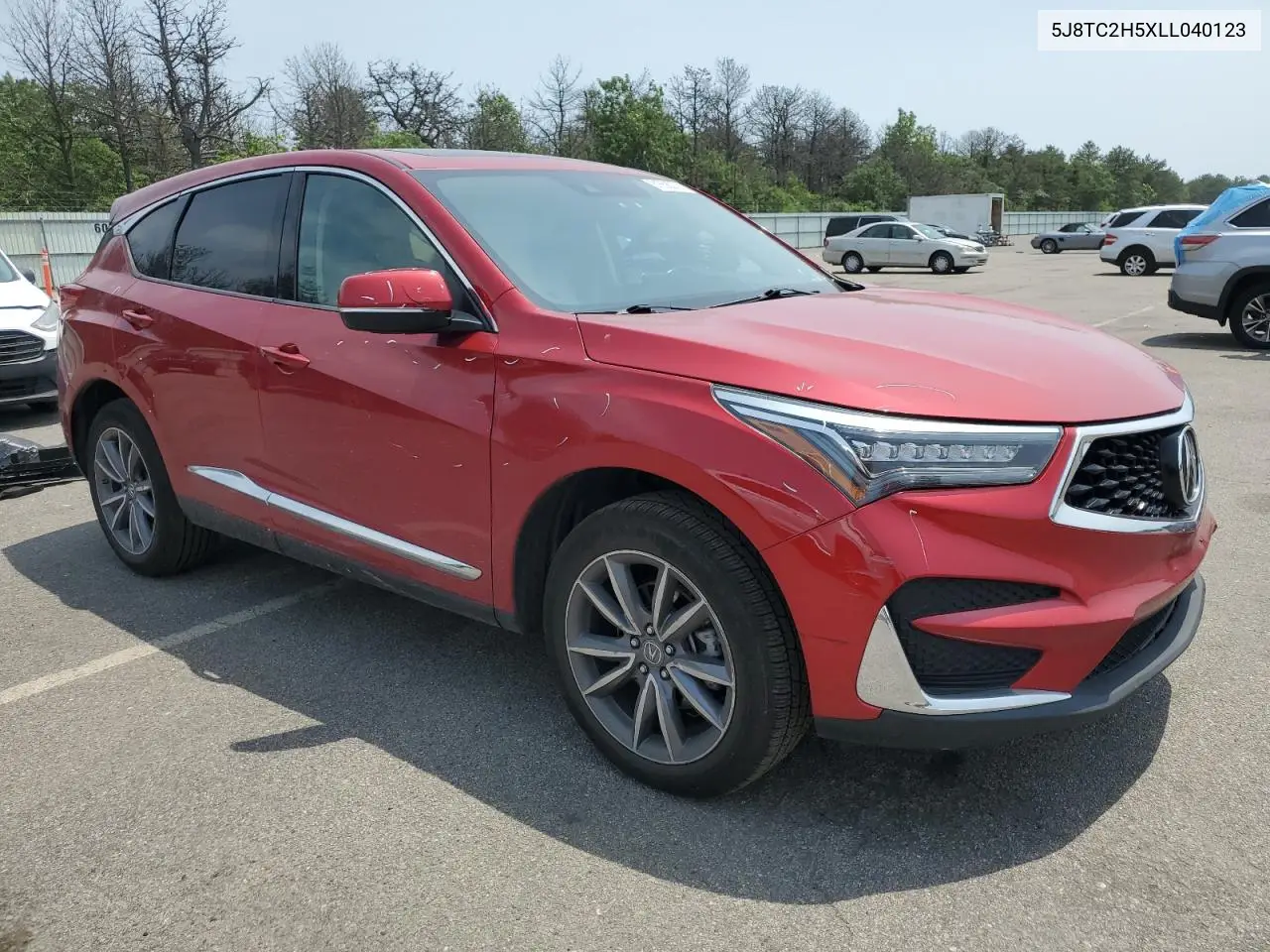 2020 Acura Rdx Technology VIN: 5J8TC2H5XLL040123 Lot: 61658235