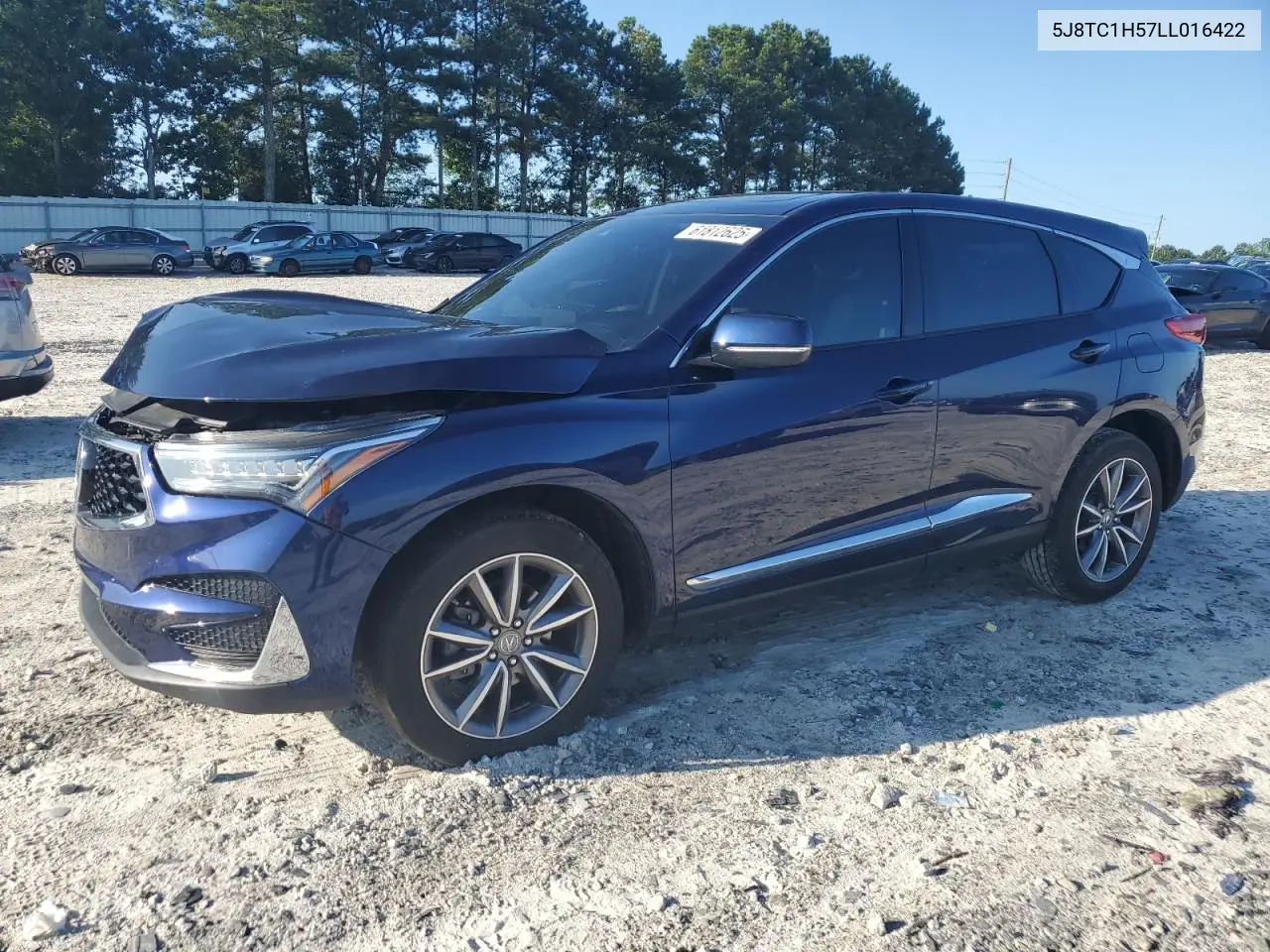 2020 Acura Rdx Technology VIN: 5J8TC1H57LL016422 Lot: 61812625