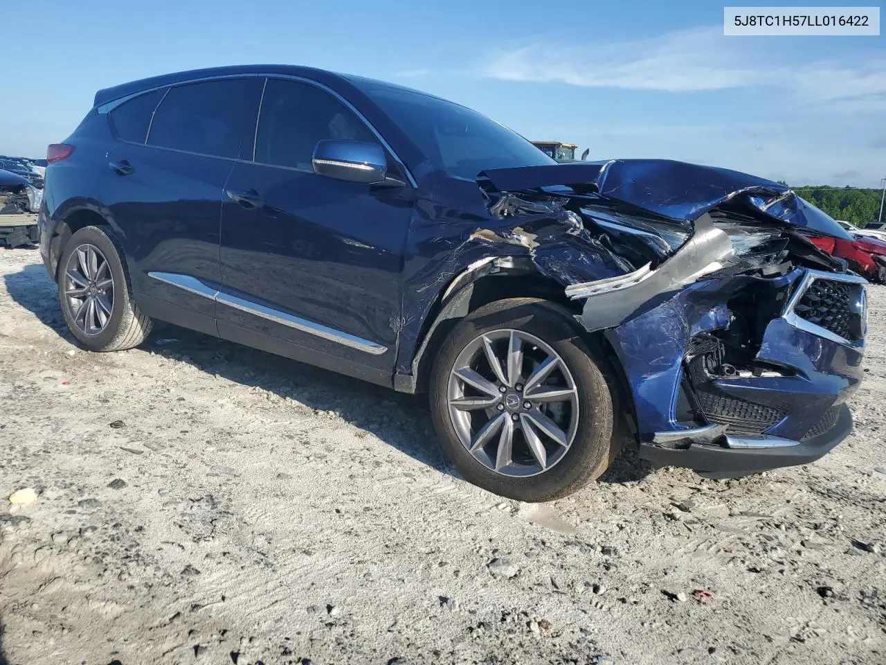 2020 Acura Rdx Technology VIN: 5J8TC1H57LL016422 Lot: 61812625
