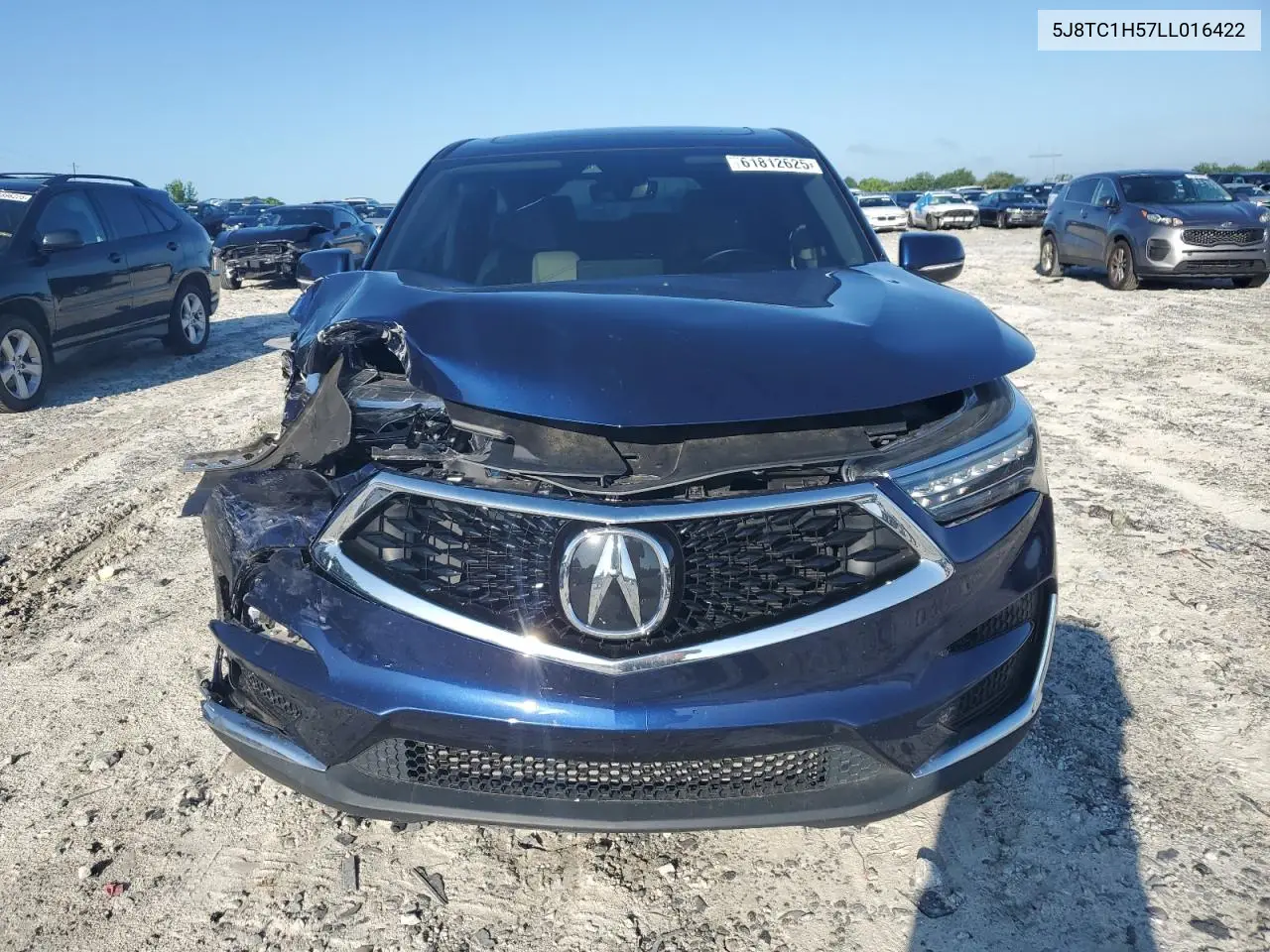 2020 Acura Rdx Technology VIN: 5J8TC1H57LL016422 Lot: 61812625