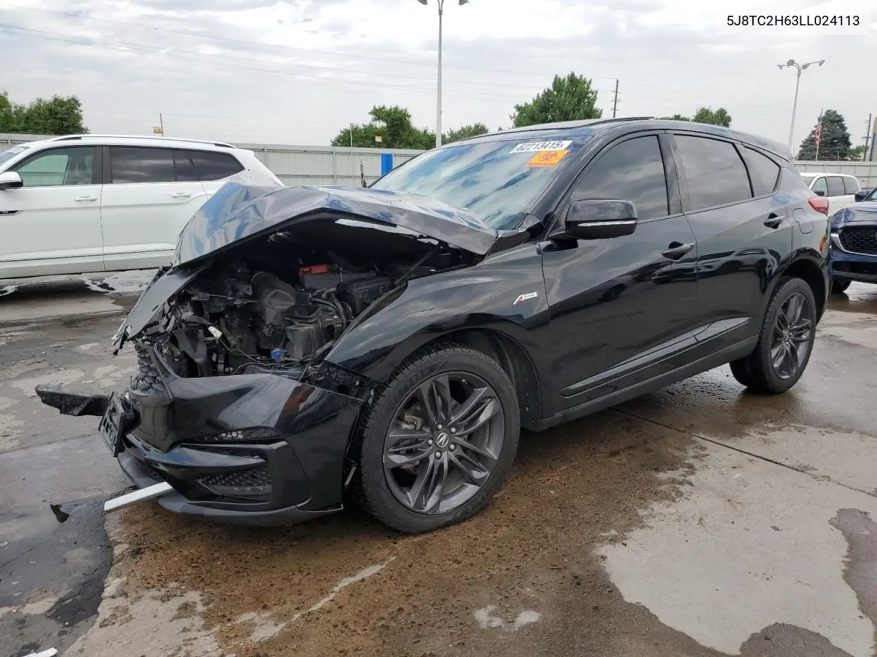 2020 Acura Rdx A-Spec VIN: 5J8TC2H63LL024113 Lot: 62213415