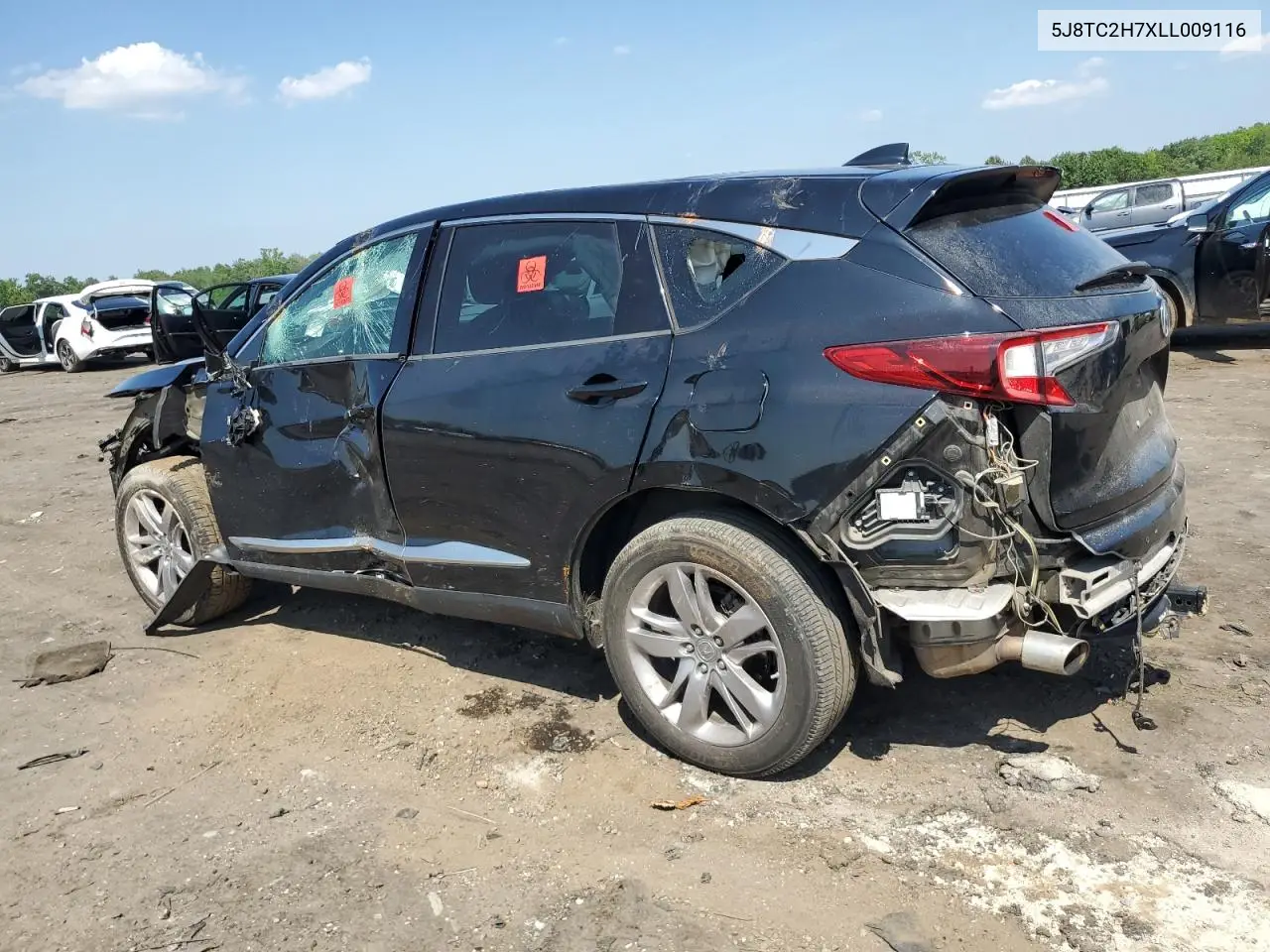 2020 Acura Rdx Advance VIN: 5J8TC2H7XLL009116 Lot: 62276695