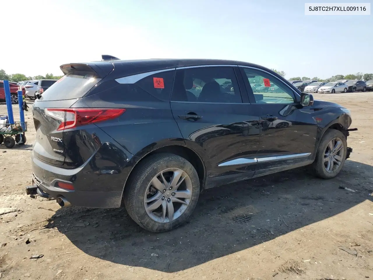 2020 Acura Rdx Advance VIN: 5J8TC2H7XLL009116 Lot: 62276695