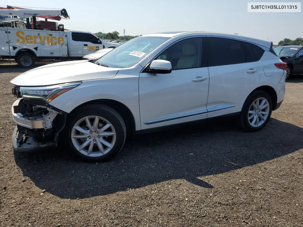 2020 Acura Rdx VIN: 5J8TC1H35LL011315 Lot: 62421305