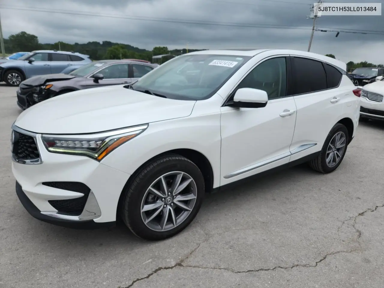 2020 Acura Rdx Technology VIN: 5J8TC1H53LL013484 Lot: 63341415