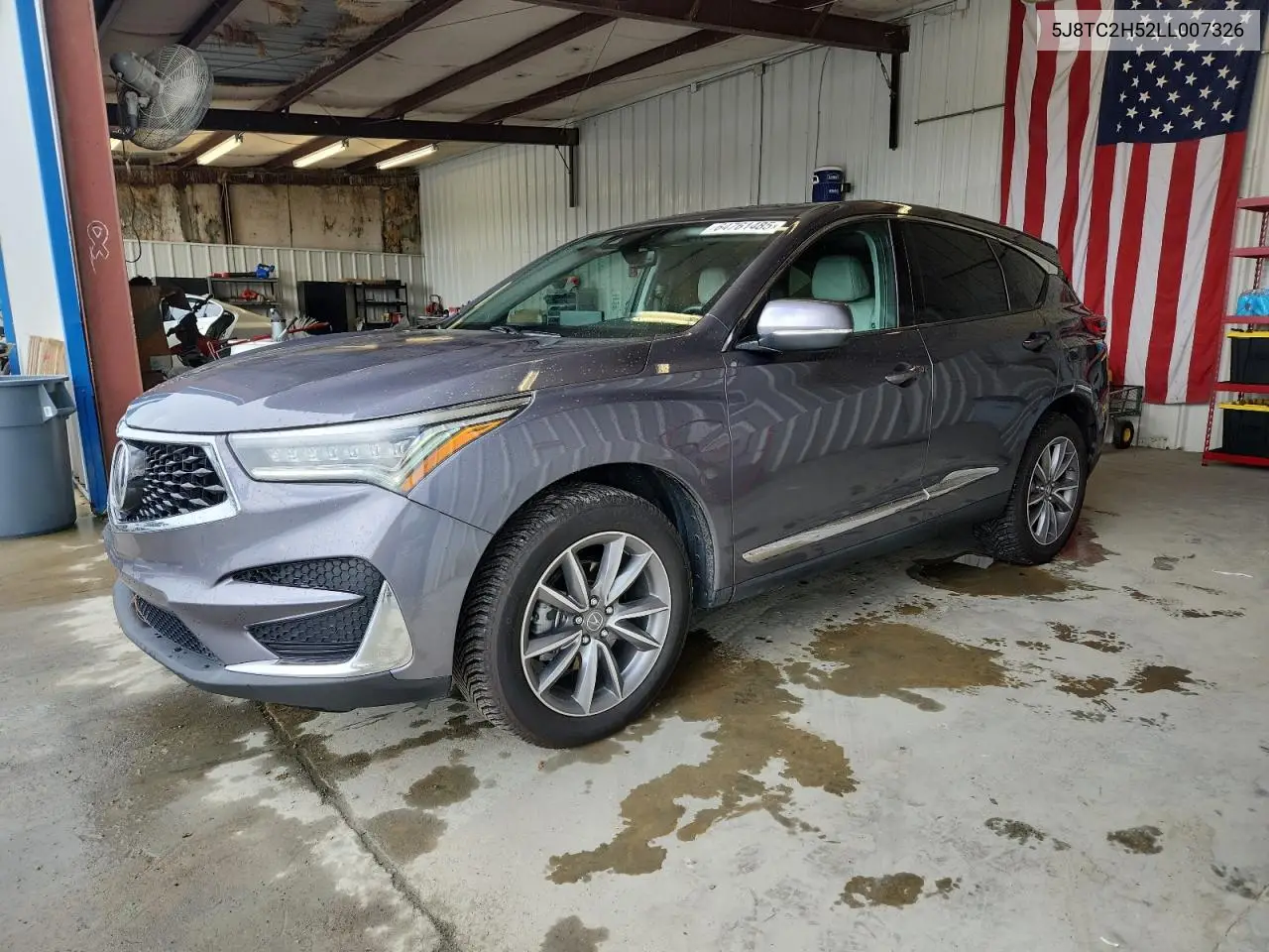 2020 Acura Rdx Technology VIN: 5J8TC2H52LL007326 Lot: 64761485