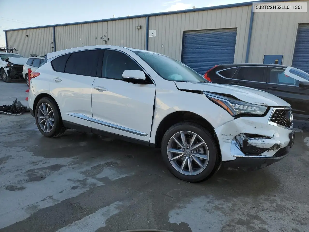 2020 Acura Rdx Technology VIN: 5J8TC2H52LL011361 Lot: 76976344