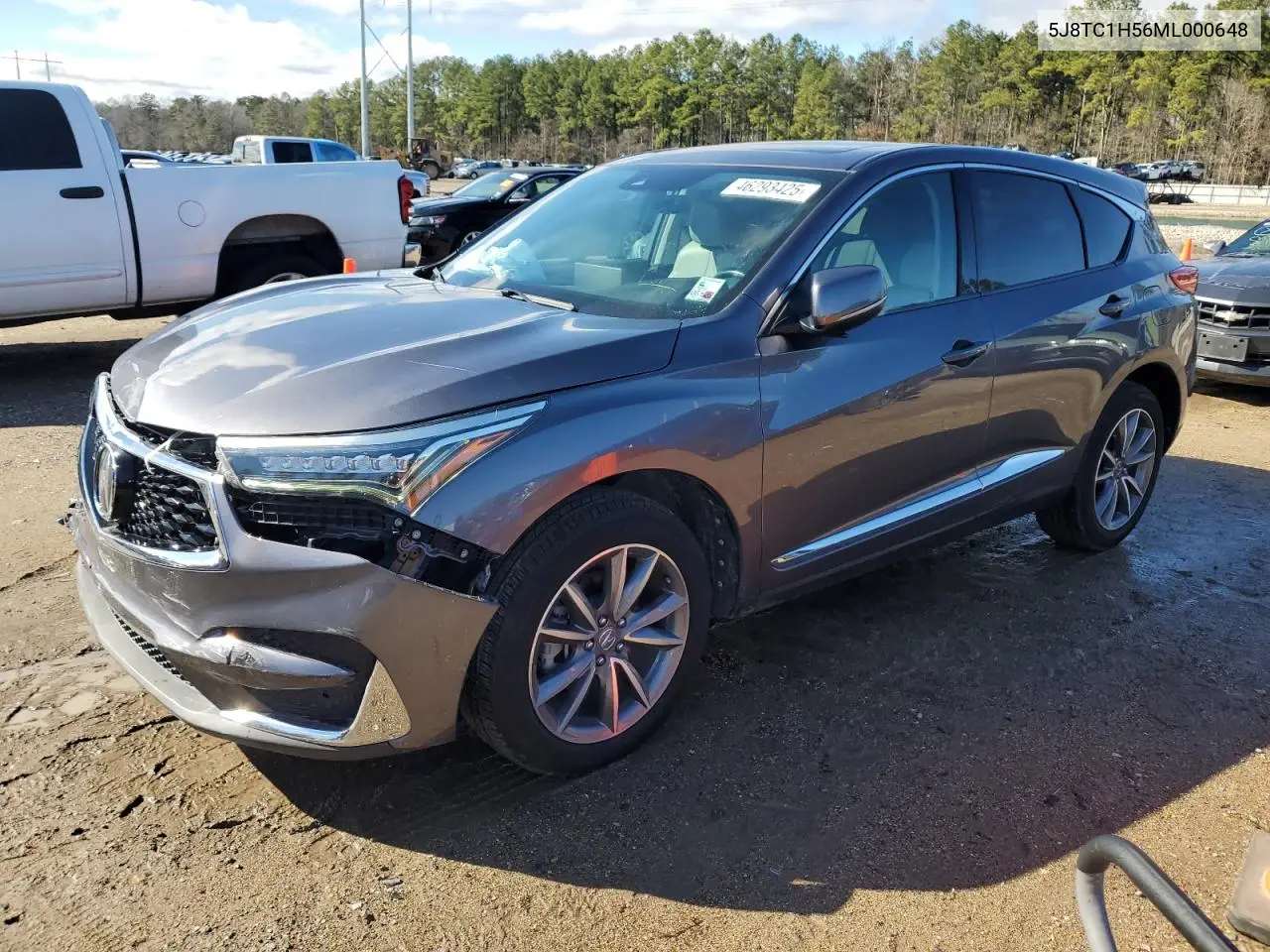 2021 Acura Rdx Technology VIN: 5J8TC1H56ML000648 Lot: 46293425