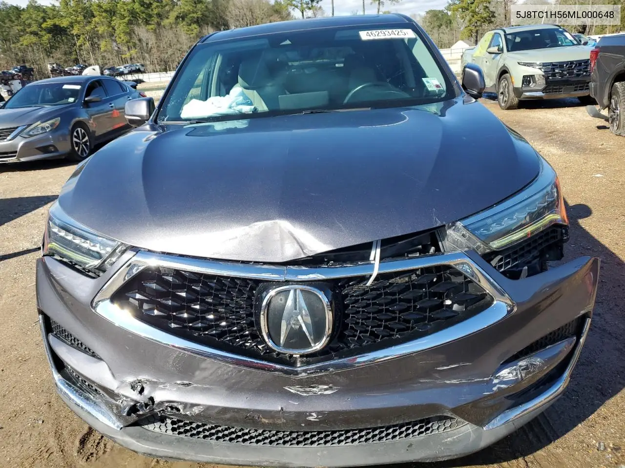 2021 Acura Rdx Technology VIN: 5J8TC1H56ML000648 Lot: 46293425