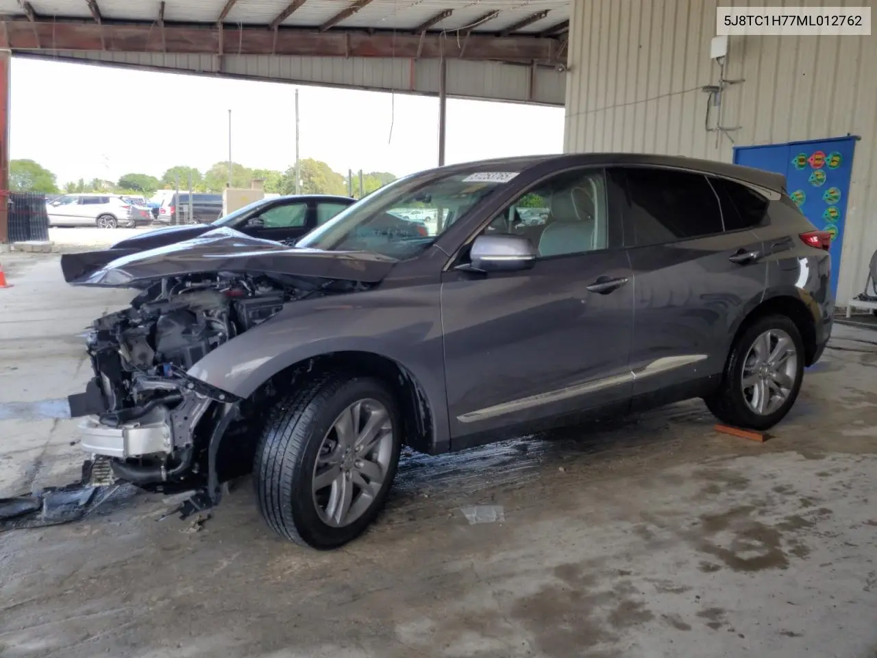2021 Acura Rdx Advance VIN: 5J8TC1H77ML012762 Lot: 51253765