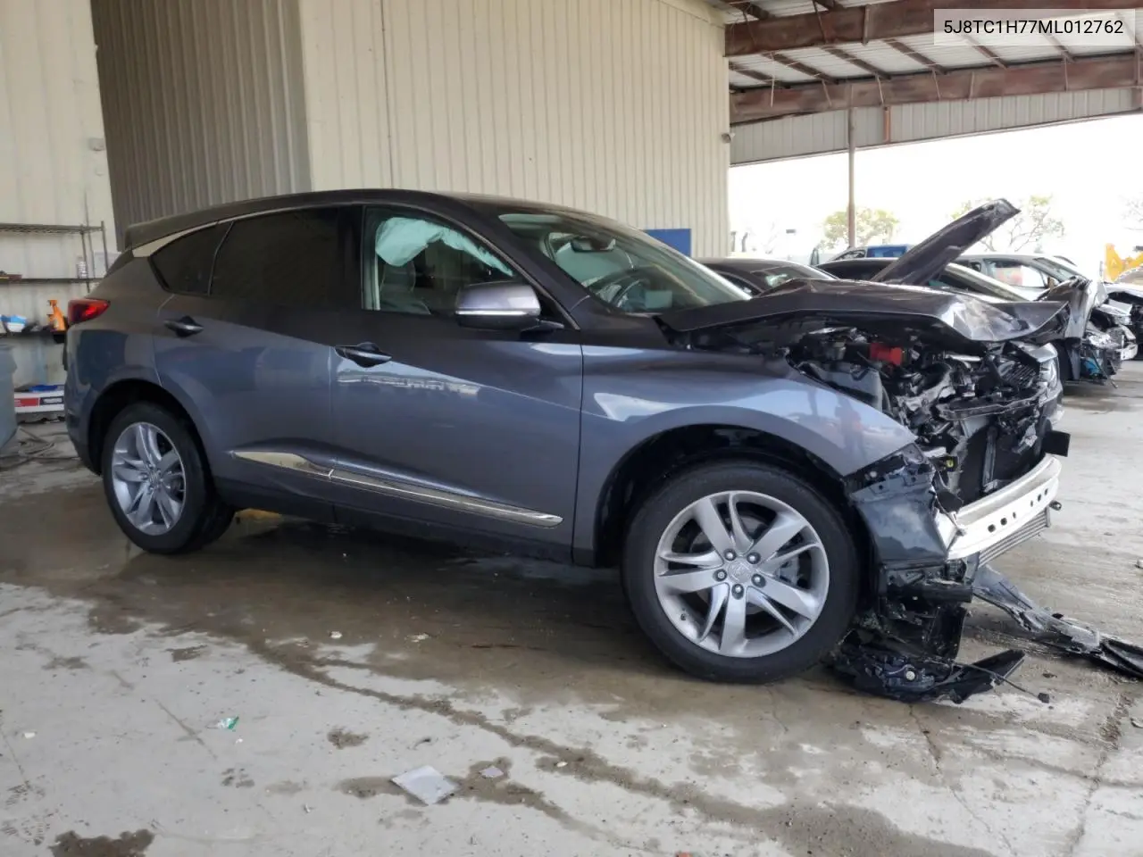 2021 Acura Rdx Advance VIN: 5J8TC1H77ML012762 Lot: 51253765