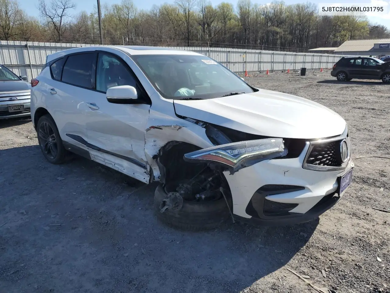 2021 Acura Rdx A-Spec VIN: 5J8TC2H60ML031795 Lot: 52299185