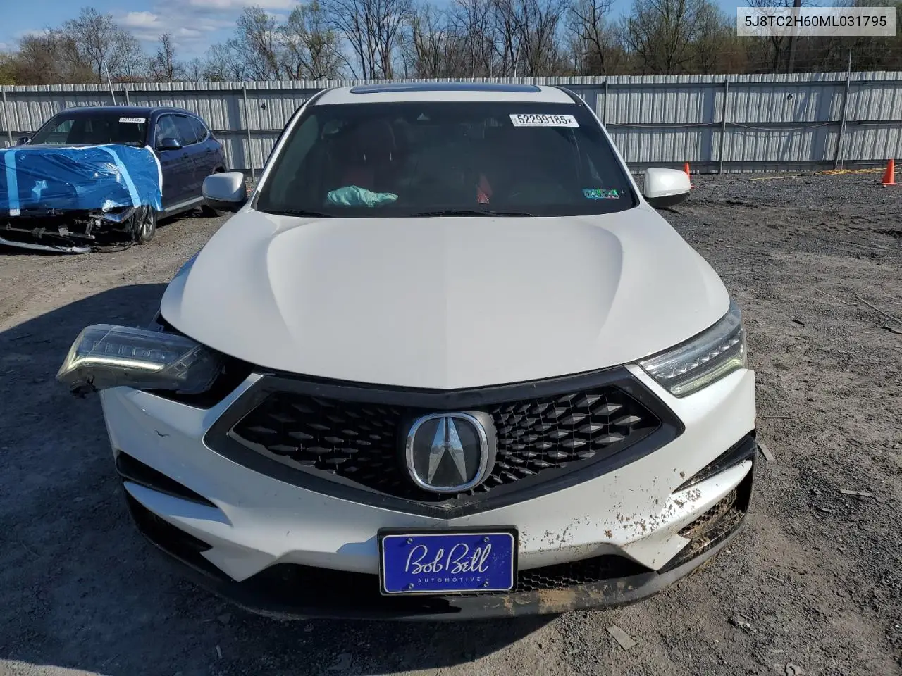 2021 Acura Rdx A-Spec VIN: 5J8TC2H60ML031795 Lot: 52299185