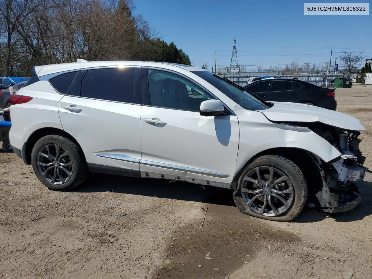 2021 Acura Rdx Platinum Elite VIN: 5J8TC2H96ML806322 Lot: 53370965