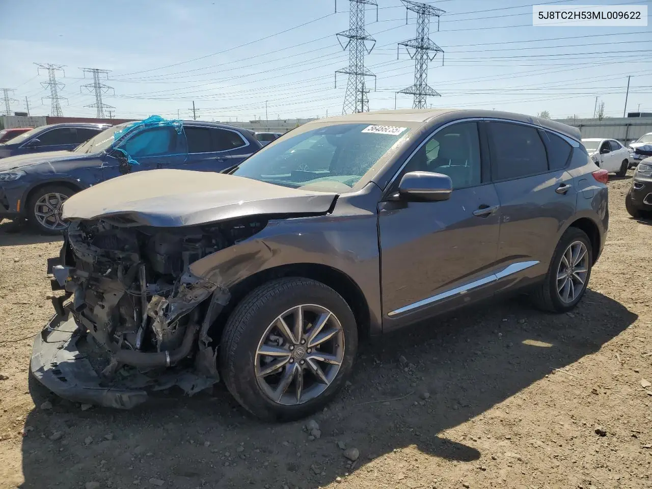 2021 Acura Rdx Technology VIN: 5J8TC2H53ML009622 Lot: 56486665