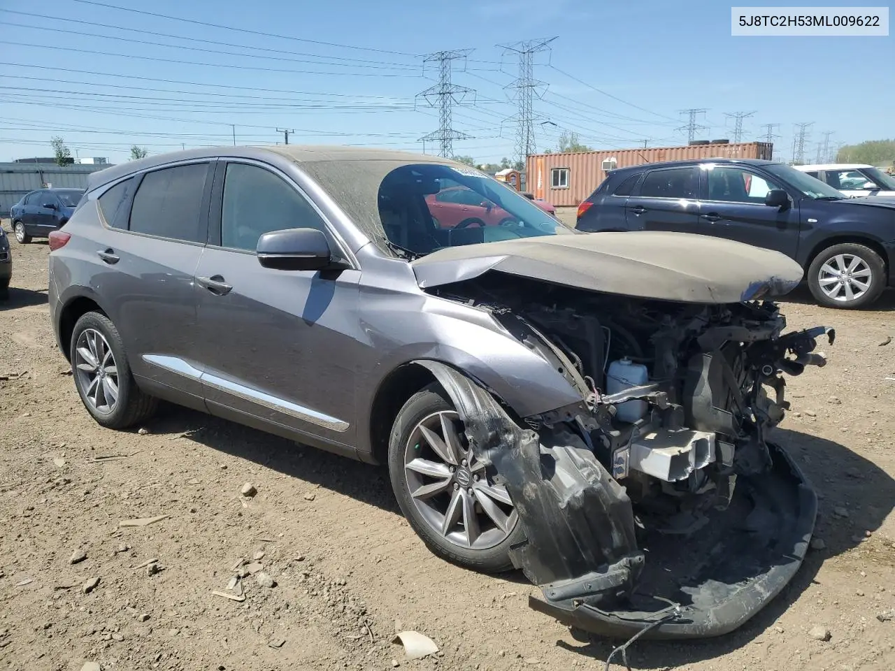2021 Acura Rdx Technology VIN: 5J8TC2H53ML009622 Lot: 56486665