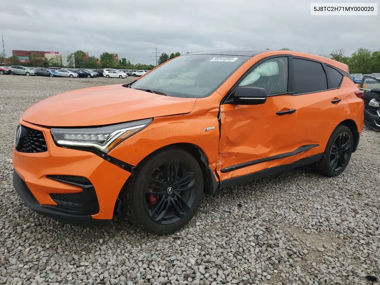 2021 Acura Rdx Advance VIN: 5J8TC2H71MY000020 Lot: 56544095