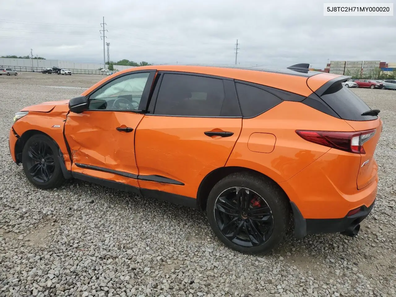 2021 Acura Rdx Advance VIN: 5J8TC2H71MY000020 Lot: 56544095