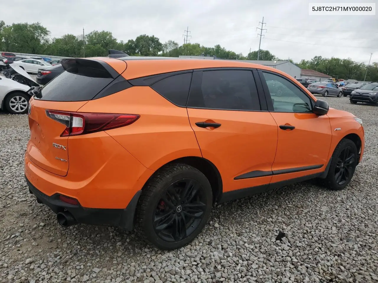 2021 Acura Rdx Advance VIN: 5J8TC2H71MY000020 Lot: 56544095