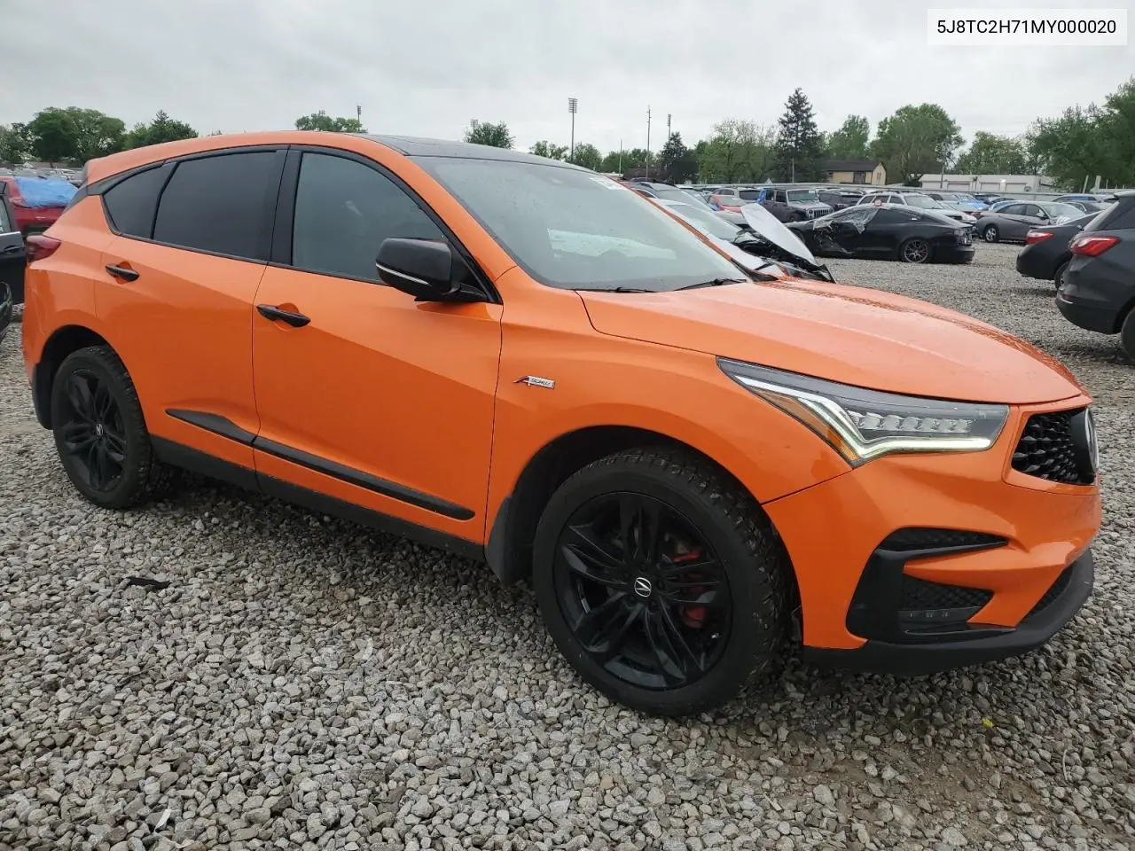 2021 Acura Rdx Advance VIN: 5J8TC2H71MY000020 Lot: 56544095