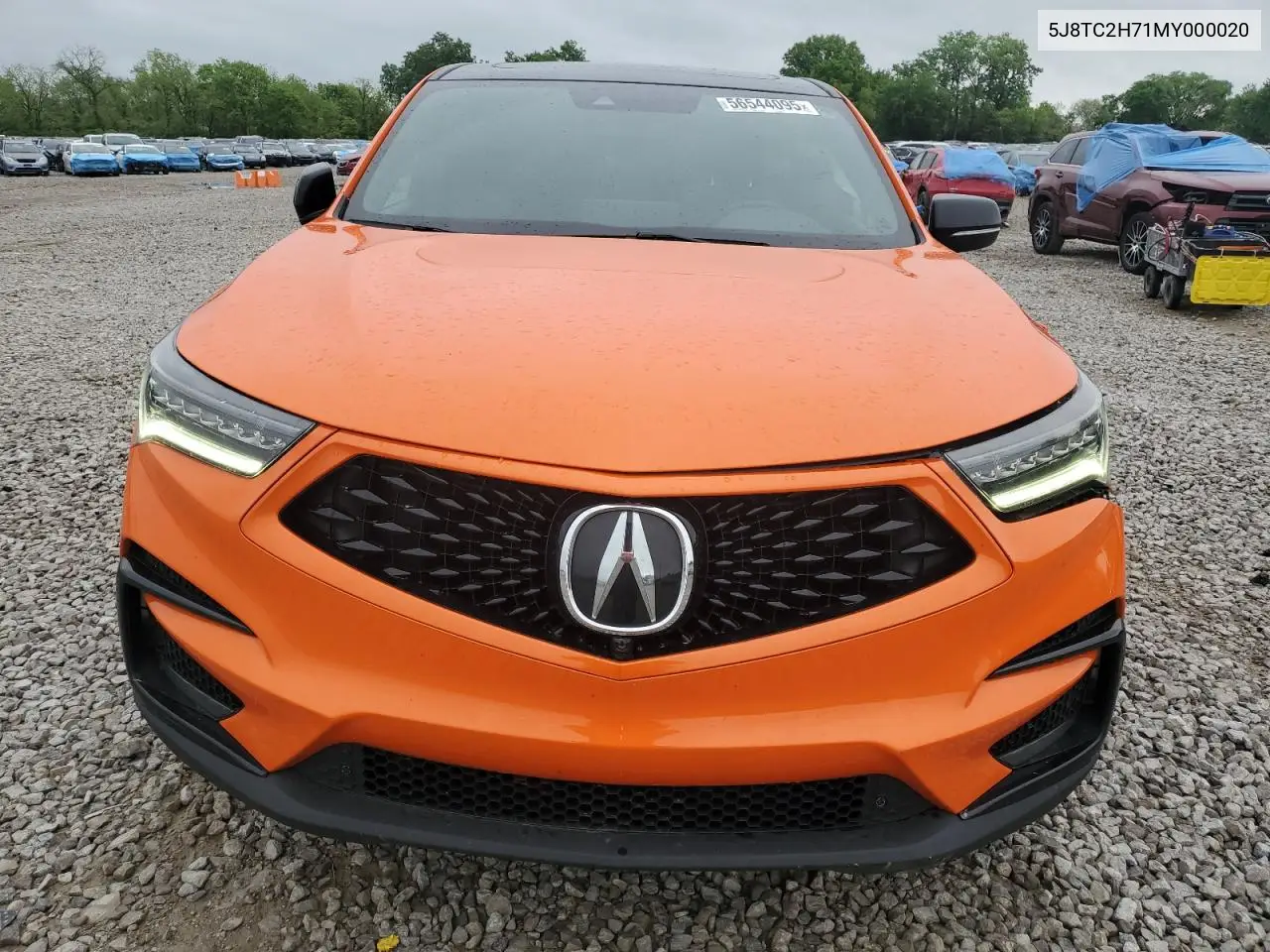 2021 Acura Rdx Advance VIN: 5J8TC2H71MY000020 Lot: 56544095