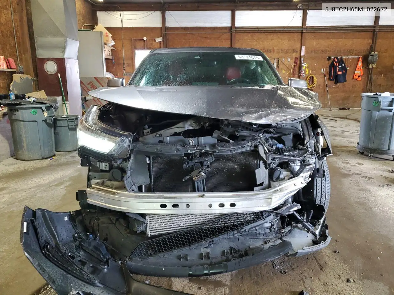 2021 Acura Rdx A-Spec VIN: 5J8TC2H65ML022672 Lot: 60794045