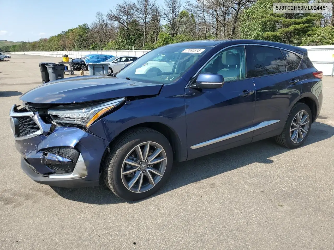 2021 Acura Rdx Technology VIN: 5J8TC2H50ML024451 Lot: 61895915