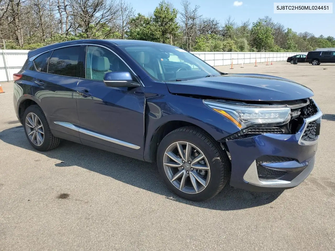 2021 Acura Rdx Technology VIN: 5J8TC2H50ML024451 Lot: 61895915