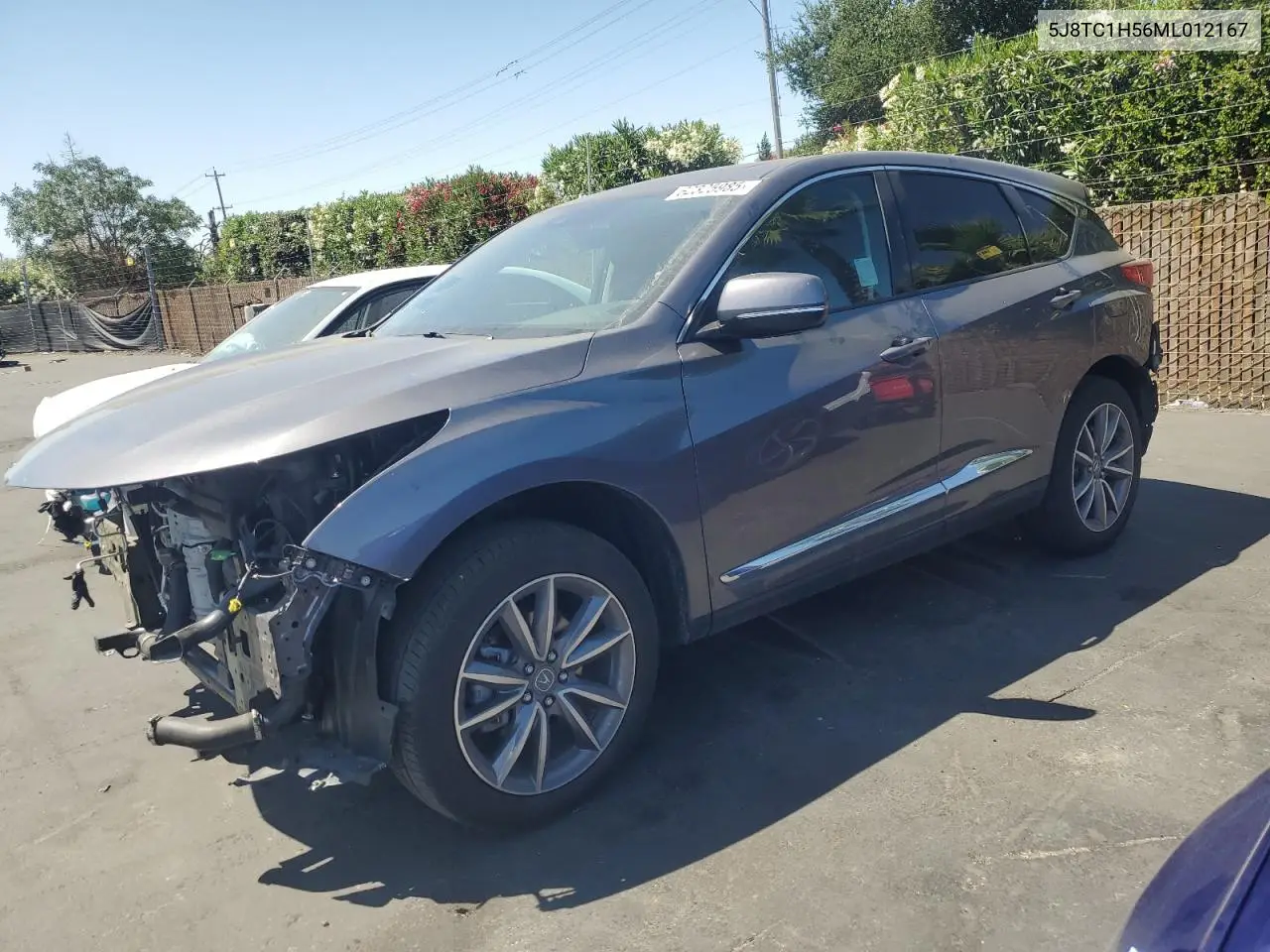 2021 Acura Rdx Technology VIN: 5J8TC1H56ML012167 Lot: 62325985