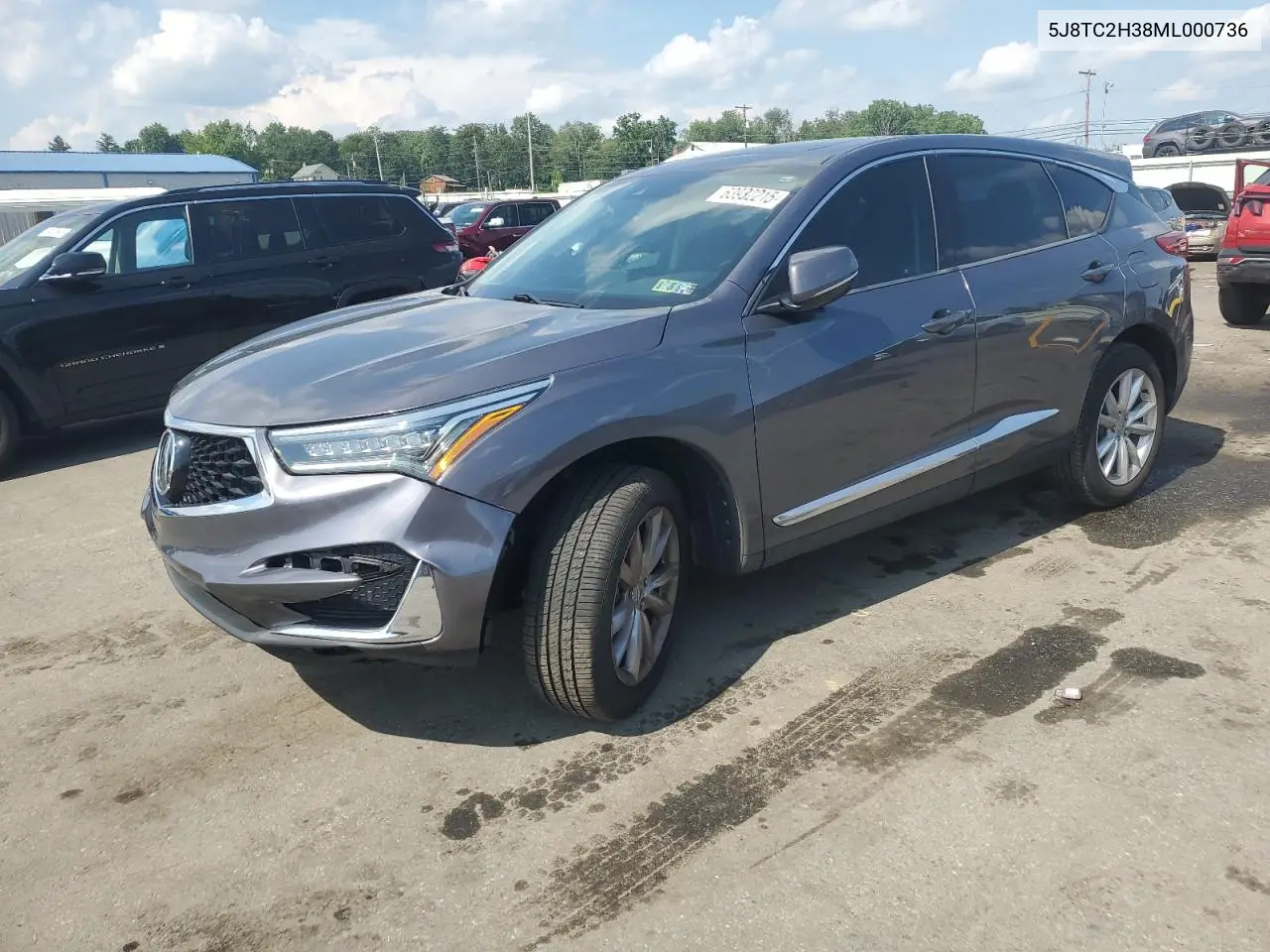 2021 Acura Rdx VIN: 5J8TC2H38ML000736 Lot: 63932215