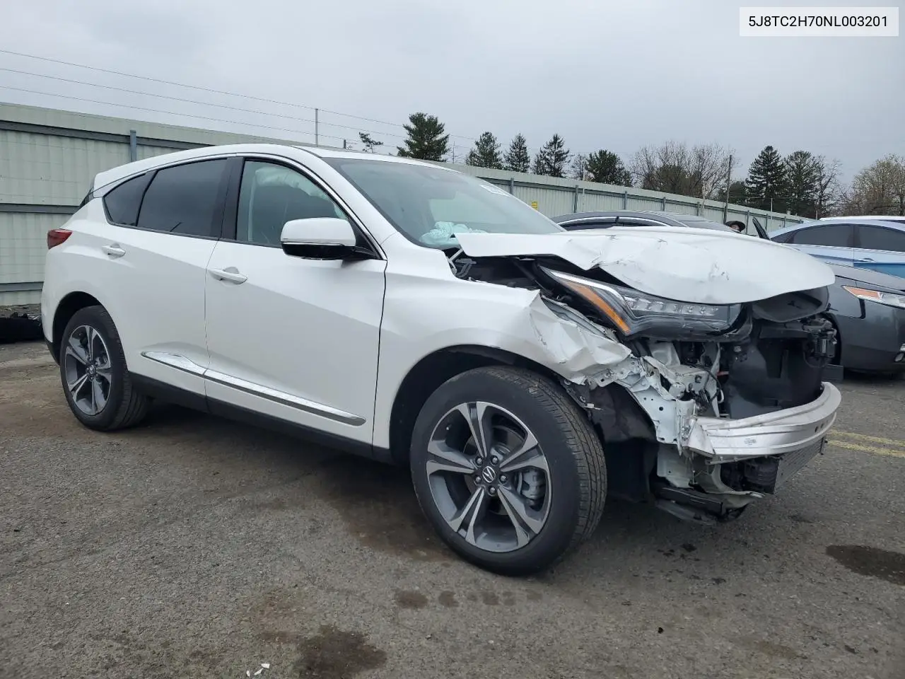 2022 Acura Rdx Advance VIN: 5J8TC2H70NL003201 Lot: 52623875